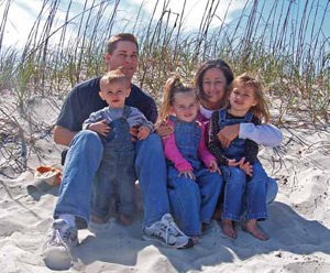 Stephanie Adams, Scentsy director - Myrtle Beach, SC and family