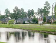 Waterway view of homes in Myrtle Beach's Carolina Forest